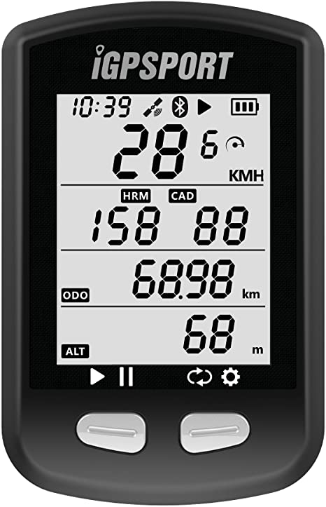 GPS Bike Computer iGPSPORT iGS10 Wireless Cycling Computer Compatible with Heart Rate Speed Cadence Sensor （Not Include sensors）
