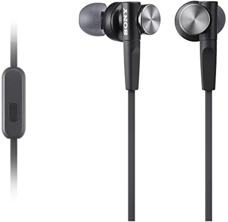 Sony MDR-XB50AP in-Ear Extra Bass Headphones with in-Line Control - Black