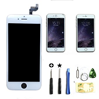 New LCD Dispaly Touch Screen Digitizer Assembly Replacement iPhone 6S 4.7 Inch (White)