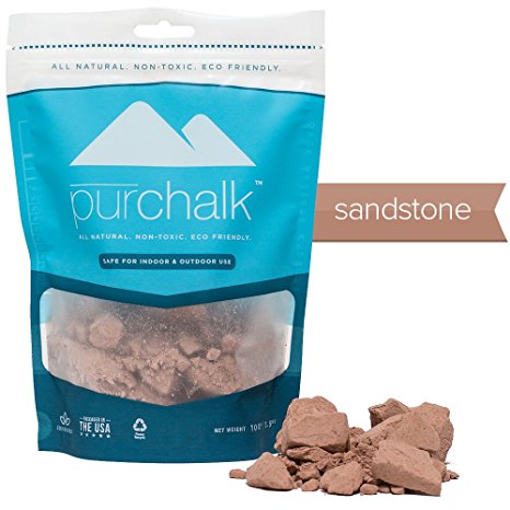 Pur Chalk | #1 Best Climbing Chalk | 100% Natural Chalk for CrossFit, Powerlifting & Gymnastics | Eco- Friendly | Safe for Indoor & Outdoor Use | Gym , Workout & Weight Lifting Loose Chalk | 100% Pure Magnesium Carbonate | Non-staining | Non-toxic | 100% Money Back Guarantee