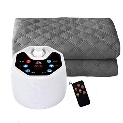 JML Water Heated Mattress Topper Twin Size, Quilted Mattress Topper with Wireless Remote - Soft, Comfort and Safe & Radiation-Free, 27 Heating and Intelligent Setting, Energy Saving, Timer Auto Off