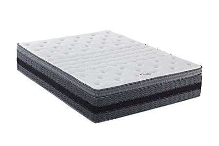 Signature Sleep 6020459 14" Justice Independently Encased Coil Gel Memory Foam Mattress, Queen