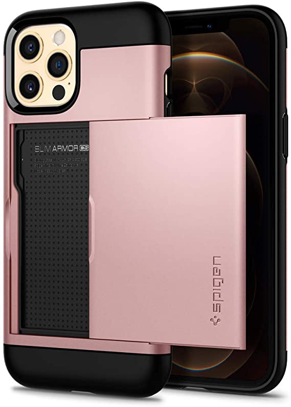 Spigen Slim Armor CS Designed for iPhone 12 Case (2020) / Designed for iPhone 12 Pro Case (2020) - Rose Gold