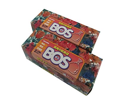 BOS, Amazing Odor-sealing Disposable Bags (180 Bags - 2 Packs of 90) [Size:M, Color:White]