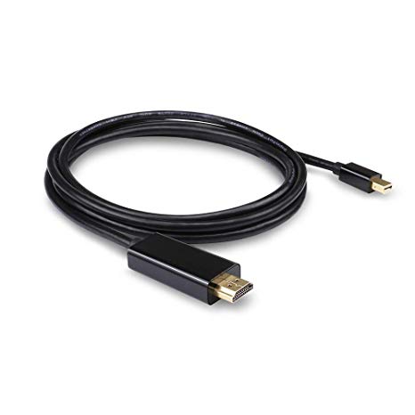 AllEasy Mini DisplayPort to HDMI Cable 6 Feet, Thunderbolt to HDMI Cable for MacBook Pro iMac, Surface Pro Dock