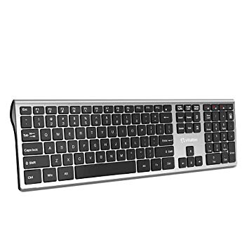Vitalitim Wireless Keyboard Ultra Slim Keyboard, 2.4GHz Wireless Connection, with 110 Key Keyboards,Compatible with Mac/Windows XP/7/8/10/VISTA