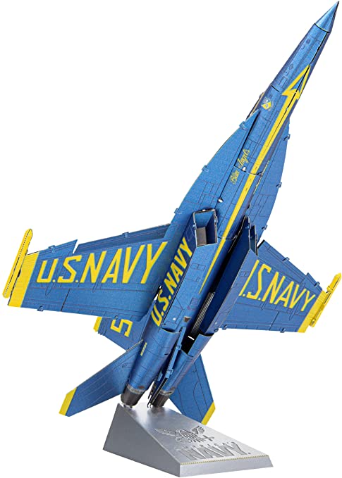 Fascinations Metal Earth Premium Series Blue Angels F/A-18 Super Hornet 3D Metal Model Kit