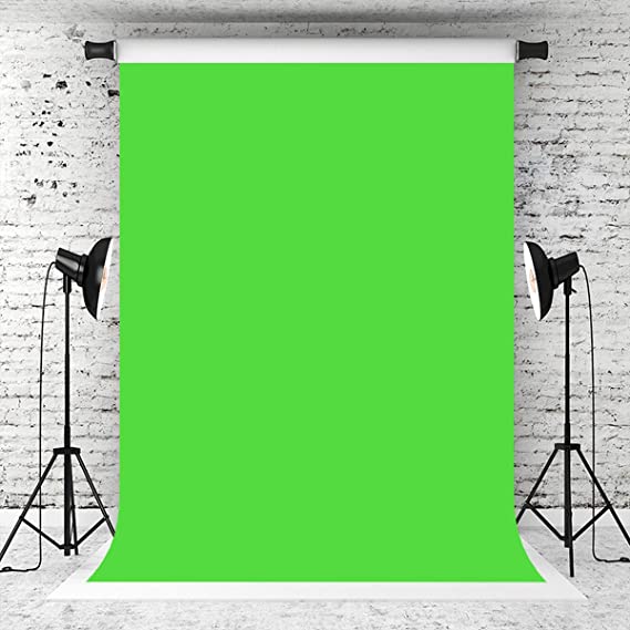 Kate 5×7ft Pure Lime Green Solid Photography Bacdkrop Abstract Portrait Green Background Fabric Muslins Photo Studio Props for Photographer Headshots