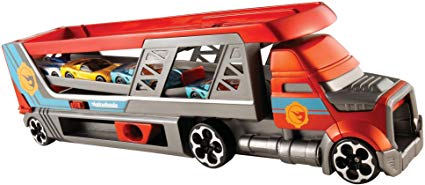 Hot Wheels CDJ19 Mega Hauler Truck, Toy Garage for Diecast Cars