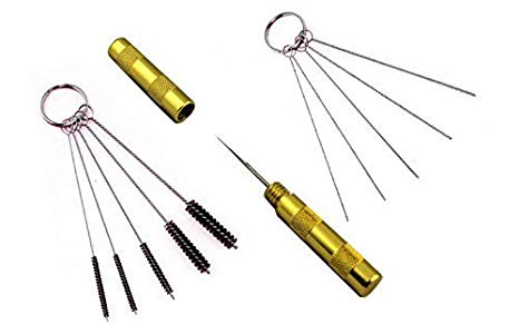 Abest - Airbrush Cleaning and Repair Tool Set, with Brushes and Stainless Steel Needle, 3 Pieces