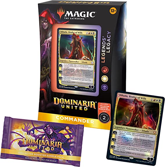 Magic: The Gathering Dominaria United Commander Deck – Legends' Legacy   Collector Booster Sample Pack