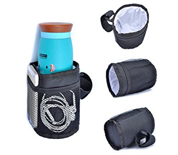 Pawaca Multifunctional Waterproof Thermal Insulated Bottle Holder Pocket Organizer for Baby Strollers, Shopping Carts, Wheelchairs, Bikes