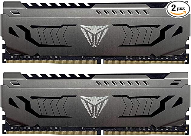 Patriot Viper Steel DDR4 16GB (2 x 8GB) 3600MHz CL 14-16-16-36 UDIMM Low-Latency Gaming Memory Kits - PVS416G360C4K