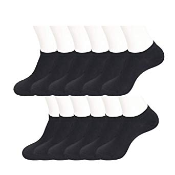Feetalk Mens Womens Everyday Wearing Low Cut Casual Ankle Socks for Tennis, Walking and Cycling 12 Pack