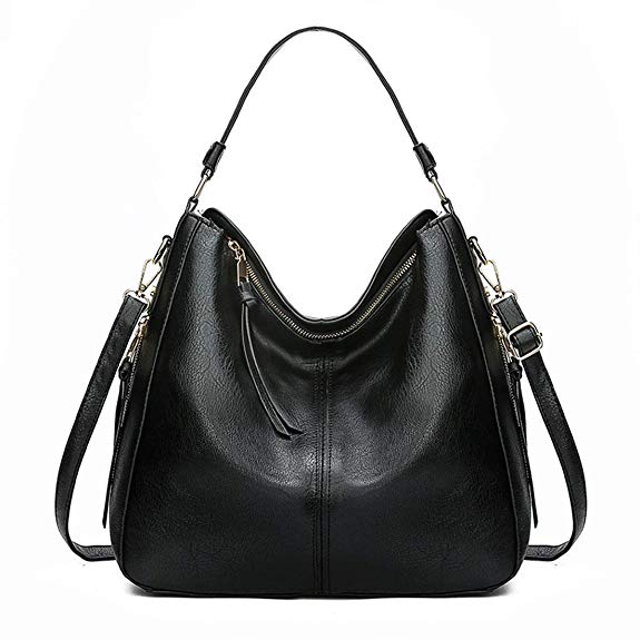 Vintage Designer Hobo Handbags Shoulder Bags Durable Faux Leather Tote Messenger Bags Bucket Bag for Women/Ladies/Girls