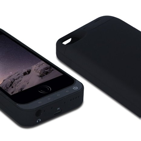 YHhao 4200mah External Battery Bank for iPhone 5s/5 - Dark Black
