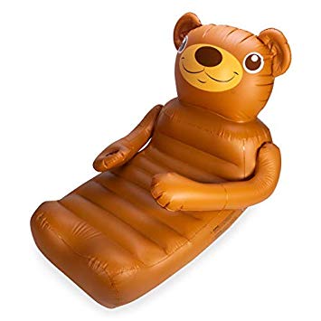 SwimWays Huggables Teddy Bear Oversized Float - Inflatable Lounge with Cupholder for Pool or Lake