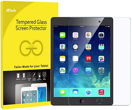 JETech Screen Protector for iPad (9.7-Inch, 2018/2017 Model), iPad Air 1, iPad Air 2, iPad Pro 9.7-Inch, Tempered Glass Film