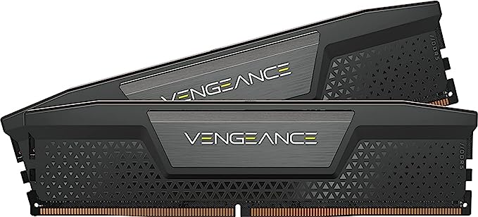 CORSAIR Vengeance DDR5 RAM 32GB (2x16GB) 6400MHz CL36 Intel XMP iCUE Compatible Computer Memory - Black (CMK32GX5M2B6400C36)