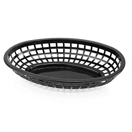 New Star 44157 Fast Food Baskets, 9.25-inch By 6-inch, Set of 36, Black