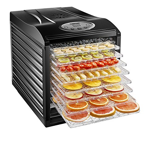 Chefman Food Dehydrator Machine Professional Electric Multi-Tier Food Preserver, Meat or Beef Jerky Maker, Fruit & Vegetable Dryer with 9 Slide Out Trays & Glass Door - RJ43-SQ-9