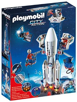 PLAYMOBIL Space Rocket with Launch Site Building Kit
