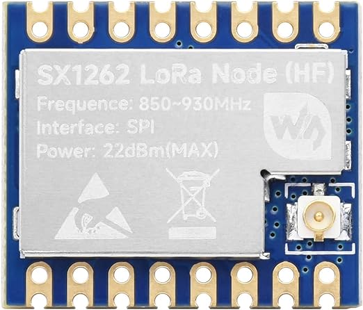 Waveshare Core1262 HF LoRa Module, SX1262 Chip, Long-Range Communication, Anti-Interference, Suitable for Sub-GHz Band