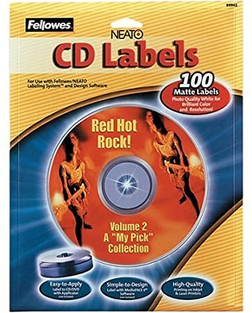 FEL99941 - Fellowes NEATO CD/DVD Laser/Inkjet Labels