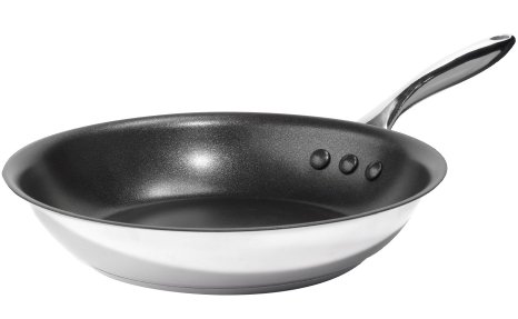 10 Stainless Steel Earth Pan by Ozeri with a 100 PFOA-Free Non-Stick Coating developed in the USA