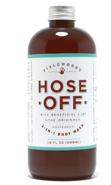 Hose Off - Mens Organic 2-In-1 Castile Body Wash and Shampoo With Bentonite, Shea Butter, Aloe and Essential Oils. Anti-Fungal - Anti-Bacterial