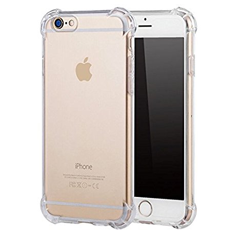 iPhone SE Case, JDX iPhone 5 5S Transparent Phone Covers 4 Corner Air Cushion Shock Absorb Thick Soft Gel TPU Clear Phone Case for iPhone 5S / SE / 5(Clear)