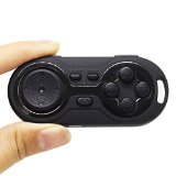 FineSource Mini Bluetooth Gamepad And Selfie Shutter Remote  BONUS Charging Cable Included - Compatible With iPhone Android Samsung HTC iOS And PC - Works Great For VR Google Cardboard Experience - Bluetooth 30 Compliant Take Pictures From Up To 32 Feet Away Or Play Your Favorite Games With This Super Lightweight Mini Gamepad - Black