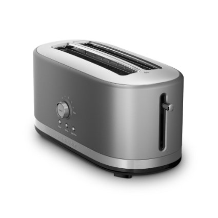 KitchenAid KMT4116CU 4 Slice Long Slot Toaster with High Lift Lever, Contour Silver