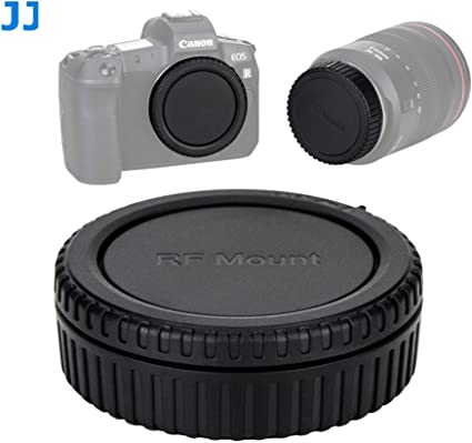 JJC EOS R Mount Body Cap, Canon EOS R Mount Rear Lens Cap, EOS R Rear Cap, EOS R Rear Lens Cover, EOS R Mount Lens Cap, EOS R Body Cap, Compatible with Canon Mirrorless Camera EOS R/EOS RP