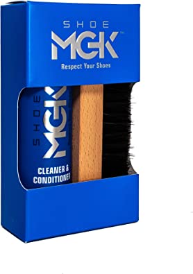 Shoe MGK Shoe Cleaner Kit For White Shoes, Sneakers, Leather Shoes, Suede, Tennis shoe cleaner - Sneaker cleaning kit - Shoe care kit - Stain remover - Conditioner Bottle - Leather cleaner