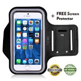 Tribe AB37 Premium Tribe Running Sports Armband Screen Protector for iPhone 6S 5 5S 5C with Key Holder