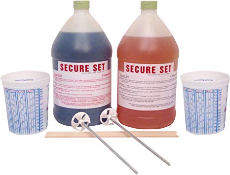 Secure Set - 10 Post Kit - Commercial Grade -2 Gallons.  Fast, Secure & Safe Concrete Alternative for Easy Fence Post Installation.