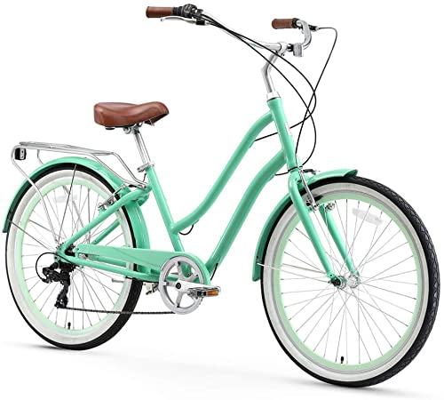 sixthreezero Hybrid-Bicycles sixthreezero EVRYjourney Women's Step-Through Hybrid Cruiser Bicycle