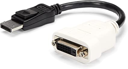 StarTech.com DisplayPort to DVI Adapter - DisplayPort to DVI-D Adapter/Video Converter - 1080p - DP 1.2 to DVI Monitor/Display Cable Adapter Dongle - DP to DVI Adapter - Latching DP Connector (DP2DVI)