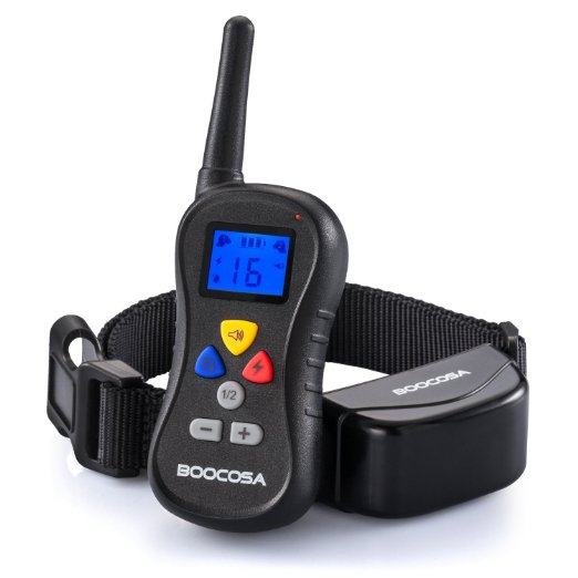 Shock Collar for Dogs, BOOCOSA BA008 Anti Bark Electronic Dog Training Collar