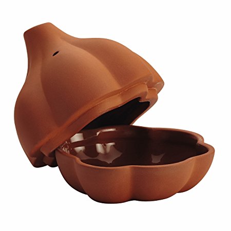 Rachael Ray Cucina Stoneware 4-1/2-Inch Terra Cotta Garlic Roaster