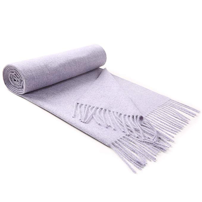Lallier Luxury Cashmere Scarf, Long Thick Soft Pashmina Wool Wraps Shawls 78'' × 24'' Oversized Valentine's Day Gift