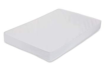 LA Baby Waterproof Portable/Mini Crib Mattress, 3" - Made in USA with Easy to Clean, Hypo-Allergenic, Anti-Microbial & Non-Toxic Cover, 24 x 38 - Made in USA