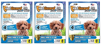 Vetguard Plus - Small Dogs - 4 Month Supply (Pack of 3)