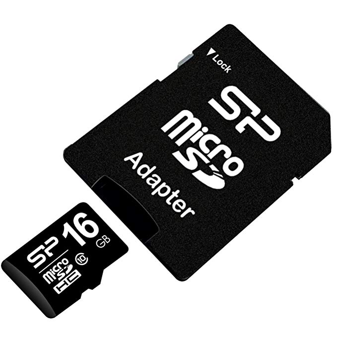 SILICON POWER 16 GB Micro SD Card with Class 10 adaptor for Smartphone