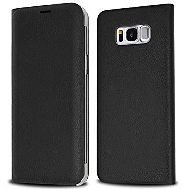 Galaxy S8 Wallet Case, IMABAO Premium Protective Leather Durable Handmade Case Grade Drop Protection with Card Slot Holder for Samsung Galaxy S8 2017