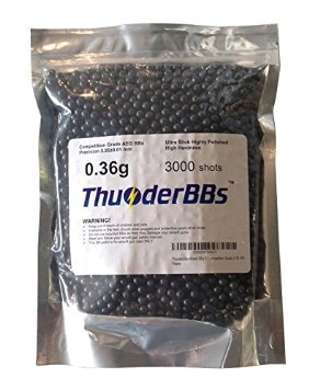 ThunderBBs Airsoft BBs 0.12, 0.20, 0.25, 0.30, 0.36, 0.38G, competition grade