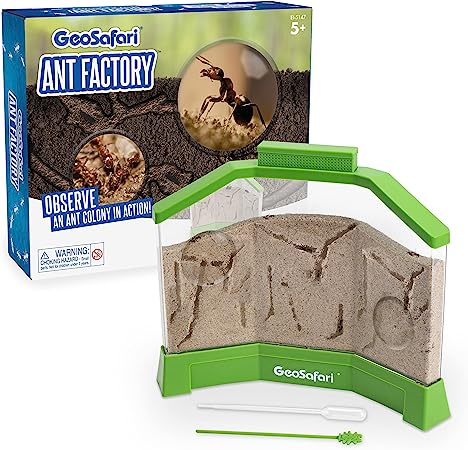 Educational Insights GeoSafari Ant Factory with Sand, Watch Live Ants, STEM Learning Toy, Ages 5