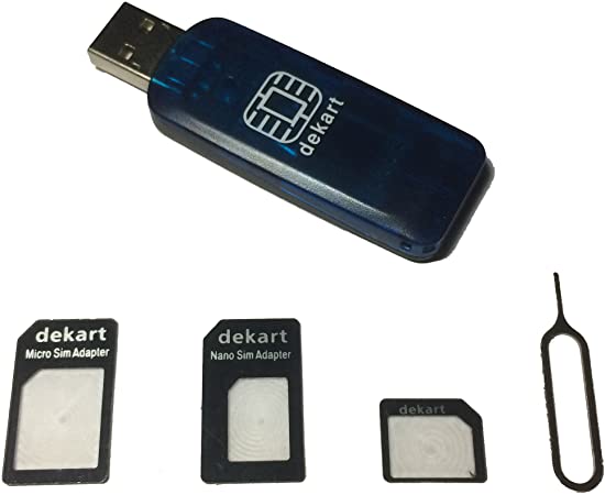 Dekart SIM Card Reader with Powerful SIM Card Management Software for Windows PC