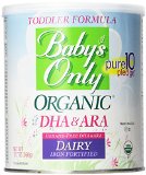 Babys Only Organic Dairy Toddler Formula wuth DHA and ARA 127 oz Pack of 6